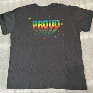 NEW Girl Dangerous Free People PROUD Short Sleeve Shirt Gray Size Medium